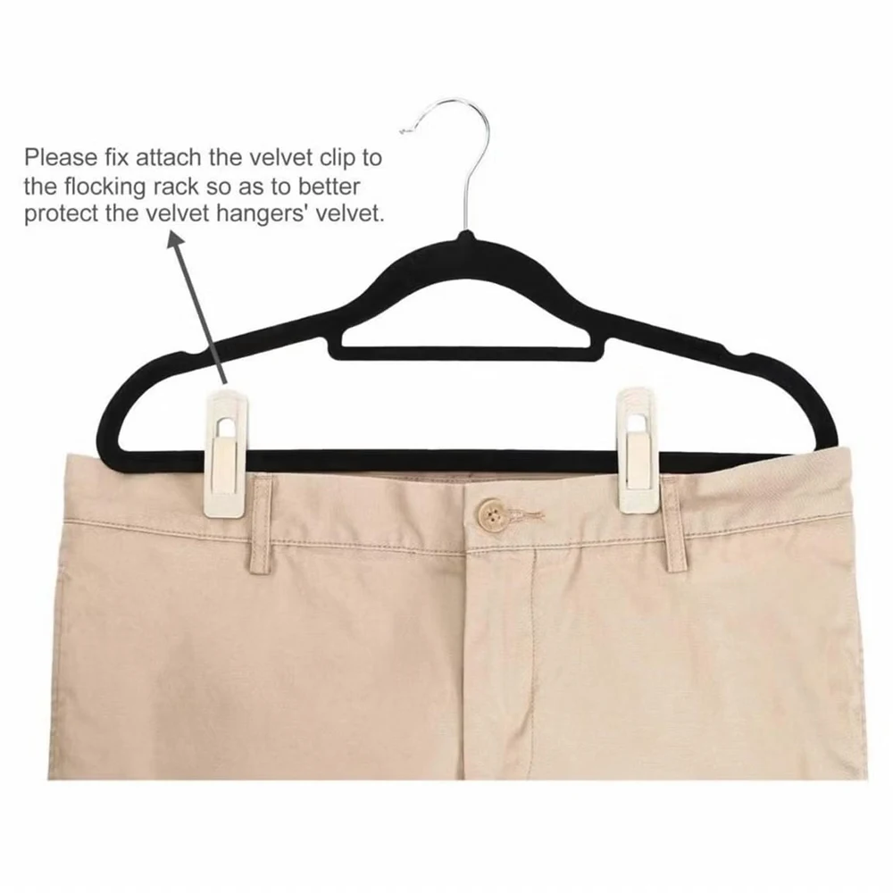 10Pcs Household Multifunctional Non-Slip Non-Marking Clothes Drying Clips, Universal Accessories for Velvet Hangers