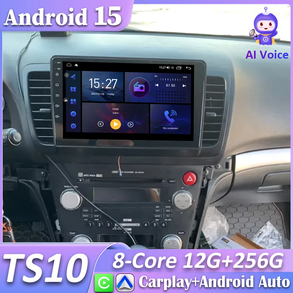 For Subaru Outback 3 Legacy 4 2004 2005 2007 2008 2009 Car Radio Carplay  GPS Navigation Android Auto 2k Android 15 No 2din DVD
