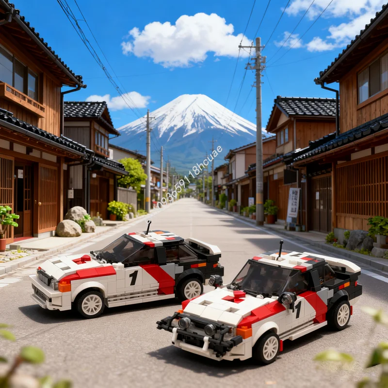 

482pcs MOC Mitsubishi Galant BANDAMA Rally City Model Building Blocks Toy Creative Idea Brick Kids Christmas Gifts Birthday