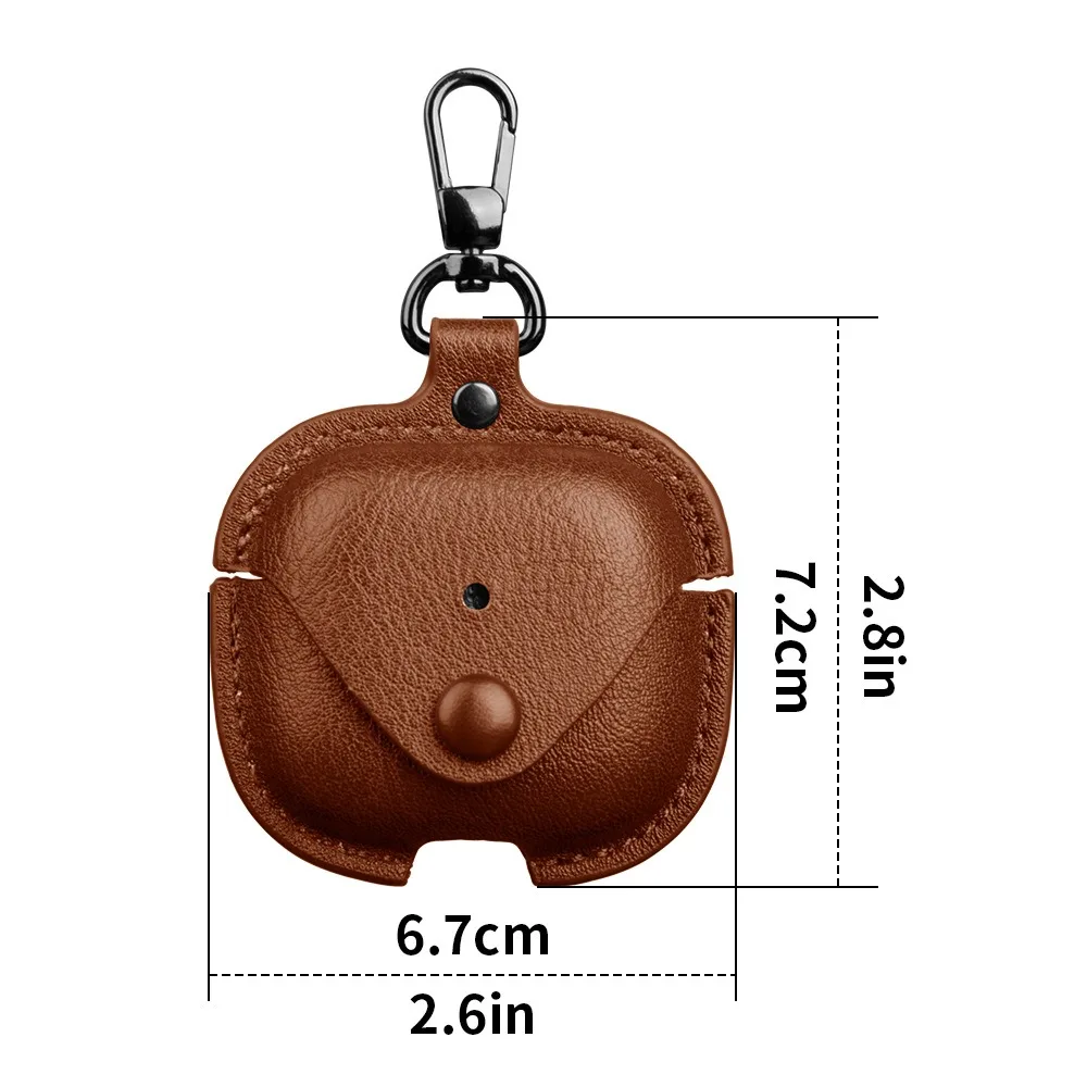 PU couro estojo protetor retro com fivela, fone de ouvido shell, fone de ouvido sem fio capa para airpods 4, novo