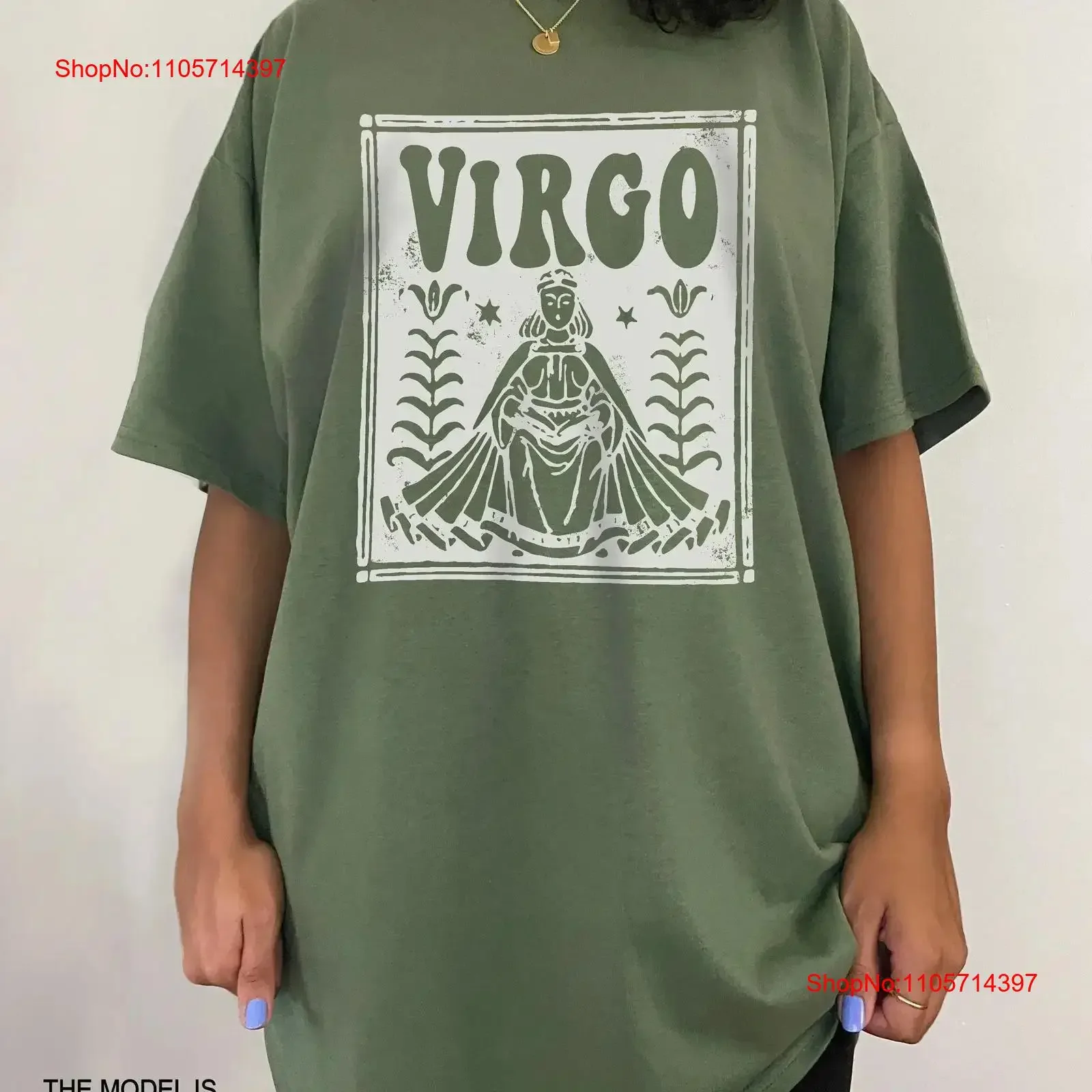 Virgo T Shirt Zodiac tee Birthday Astrology Clothing Trendy Vintage Oversized Indie Cothes Aesthetic Alt Tarot Card vintage