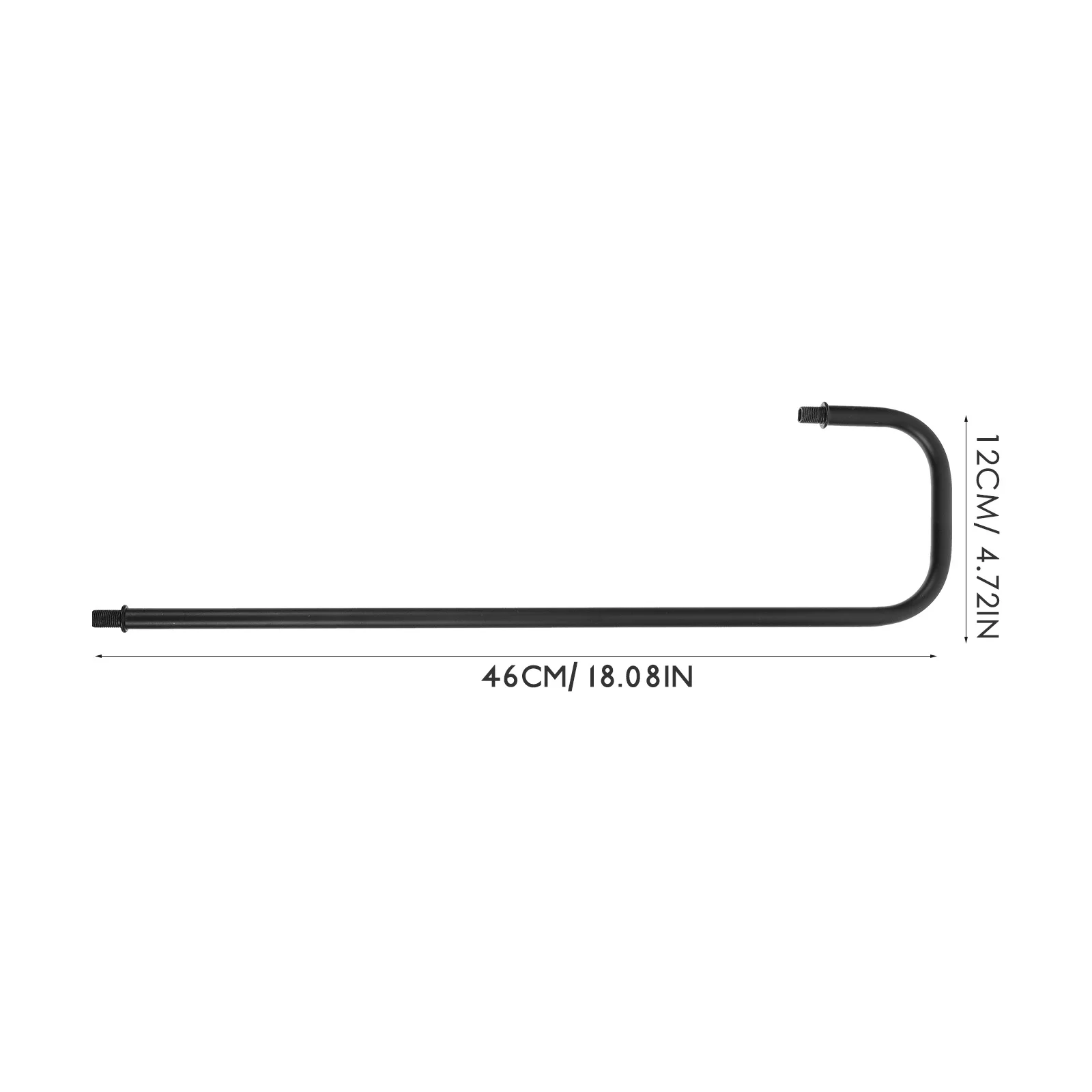 

Black Curved Lamp Rod for Desk Lamp Repair Modern Bedroom Table Lighting Fixture Downrods Easy Installation Practical