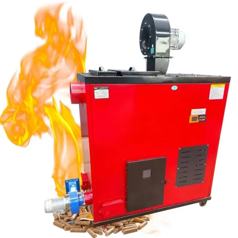 【Best-selling】Manufacture 50-70kW Wood Burn Pellet Fireplace Biomass Hot Air Pellet Stove Biomass Pellet Furnace With Warming Wi