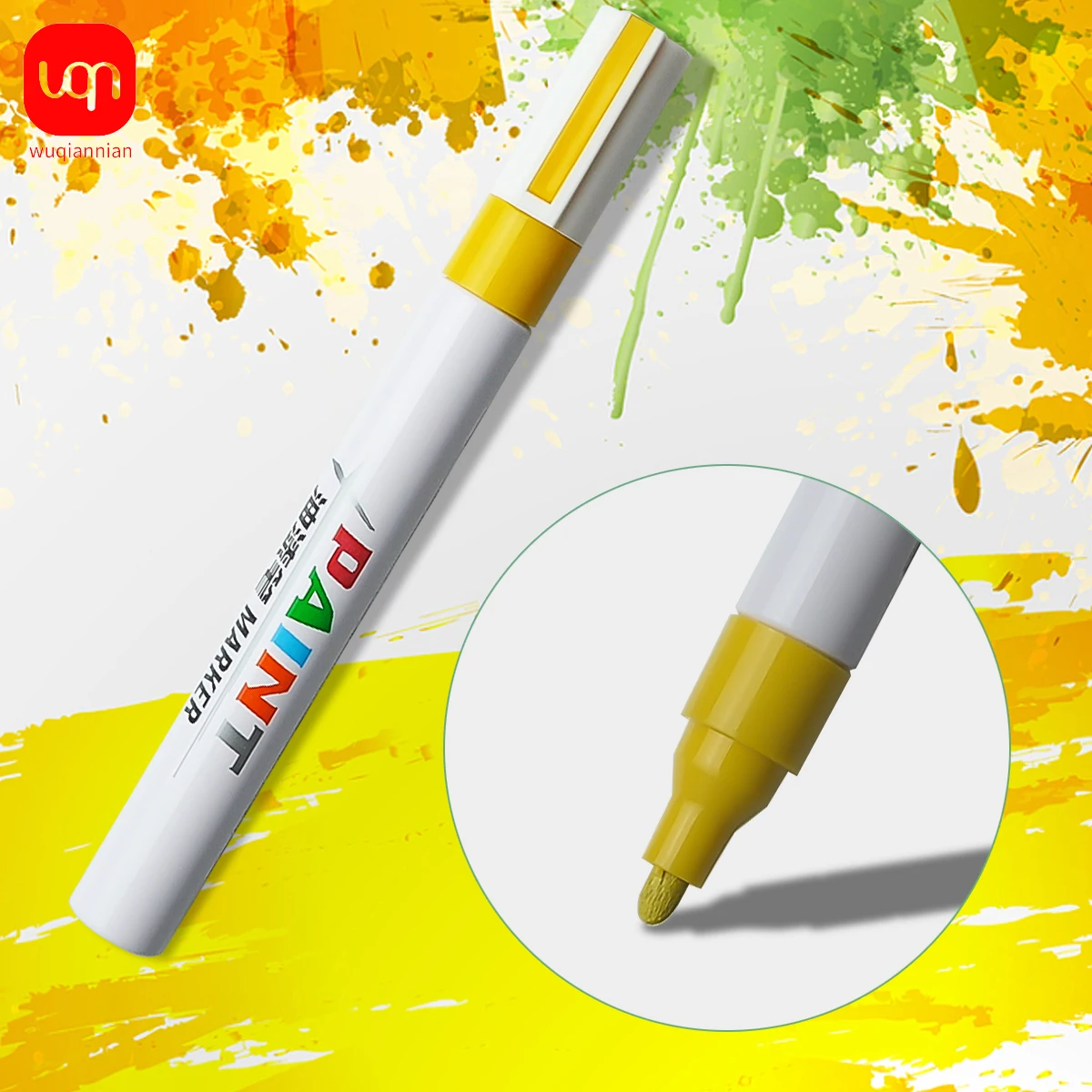 Car Wheel Tire Paint Cleaner Oil Painting Pen Car Rubber Tire Polishes Permanent Metal Marker Graffiti Touch Scratch Wet Wax