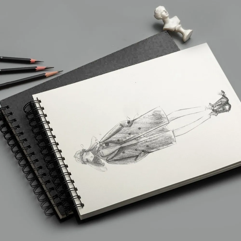 Convenient Up Turning Loose-Leaf Sketchbook Taking Notes Diary Memo Notepad A4 A5 A6 8K 16K Journal Sketch Paper Book Students