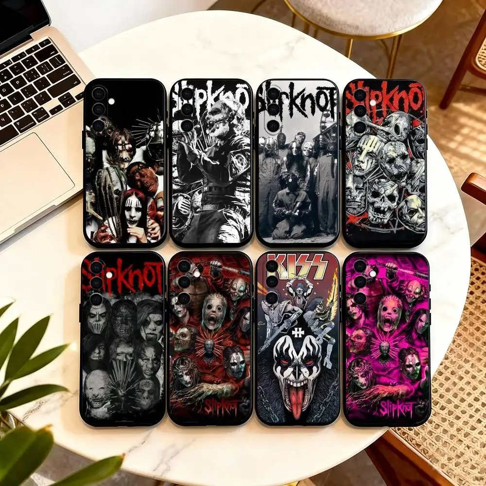 Ban C-Cool SlipknotS Phone Case Black Silicone Soft For Samsung Galaxy A73,A72,A71,A70,A53,A52,A51