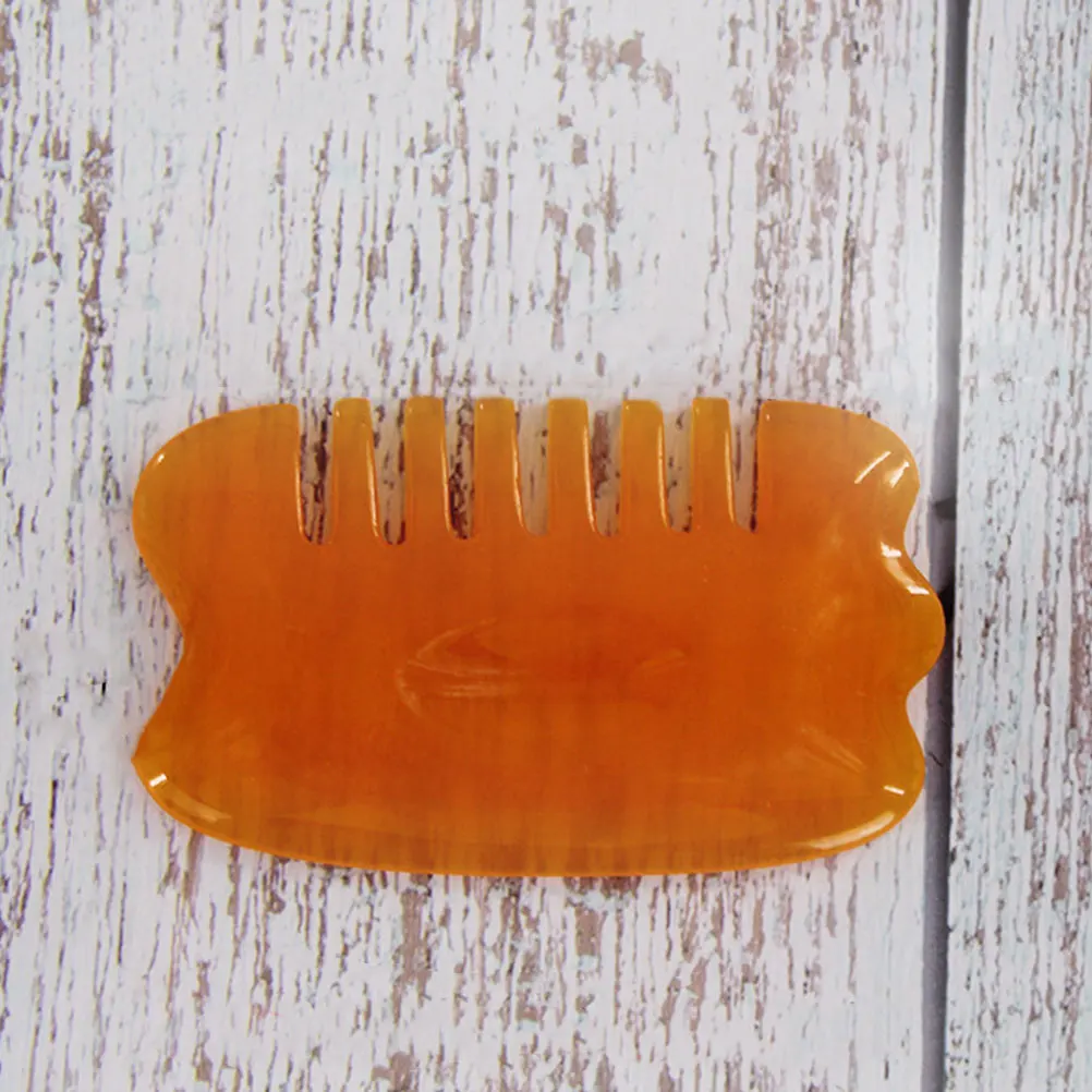 

4pcs Resin Scraping Board Scalp Massage Comb For Hair Health Anti-Static Head Massager Tool Body Scraping Board Massage