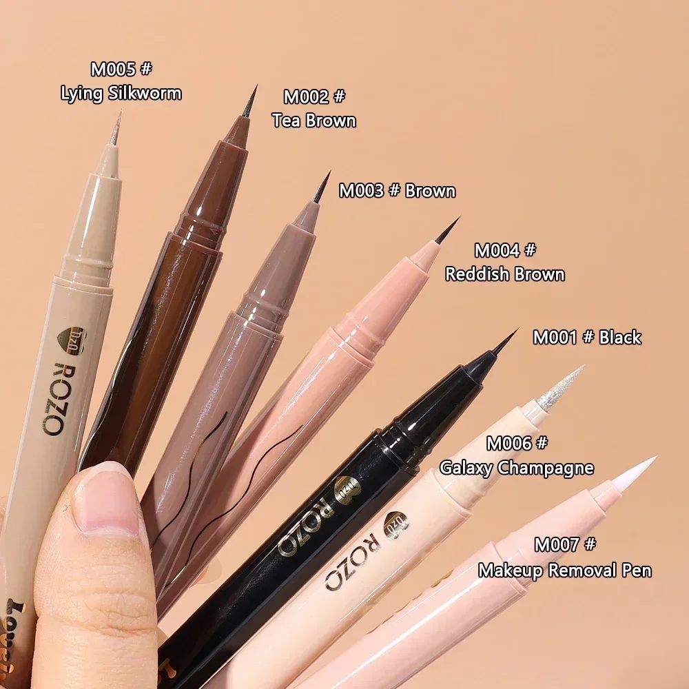 Wodoodporny matowy płynny Eyeliner długopis dolne rzęsy leżący jedwabnik trwały ultra-cienki Eyeliner ołówek makijaż oczu koreańskie kosmetyki