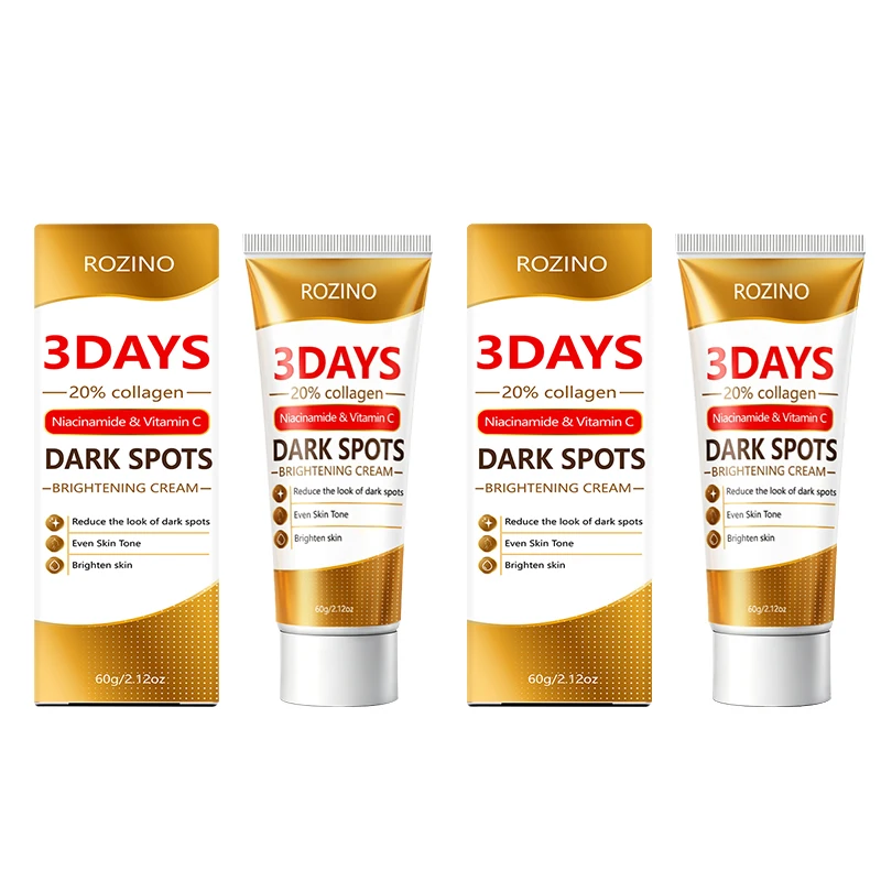 3-Tage-Poren- und Dunkle-Flecken-Aufhellungscreme, enthält Kollagen, Niacinamid und Vitamin C, spendet intensive Feuchtigkeit, reduziert das Auftreten dunkler Flecken, verfeinert die Poren, gleicht