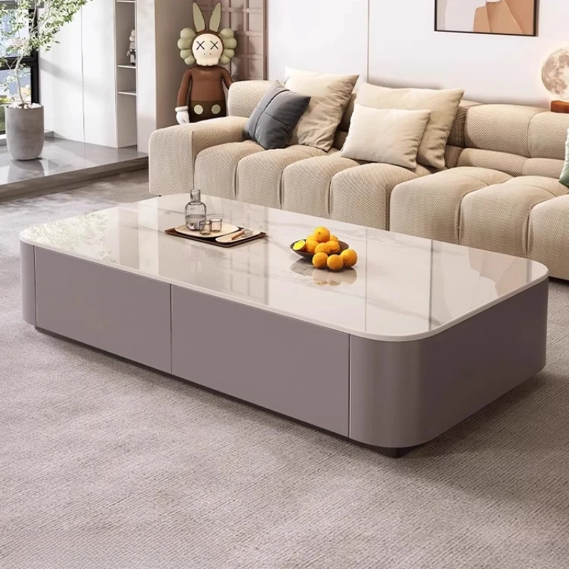 

Rustic Drawer Coffee Table Designer Extendable Minimalist Modern Coffee Table Luxury Unique Mesa De Centro Furniture For Home