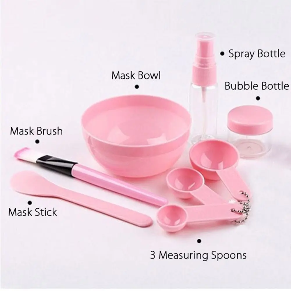 ใหม่ DIY ชุดชามผสมหน้ากากซิลิโคนพร้อมแปรงชามเครื่องมือผสมหน้ากากแปรงหน้ากากผู้หญิงเครื่องมือบำรุงผิวหน้า