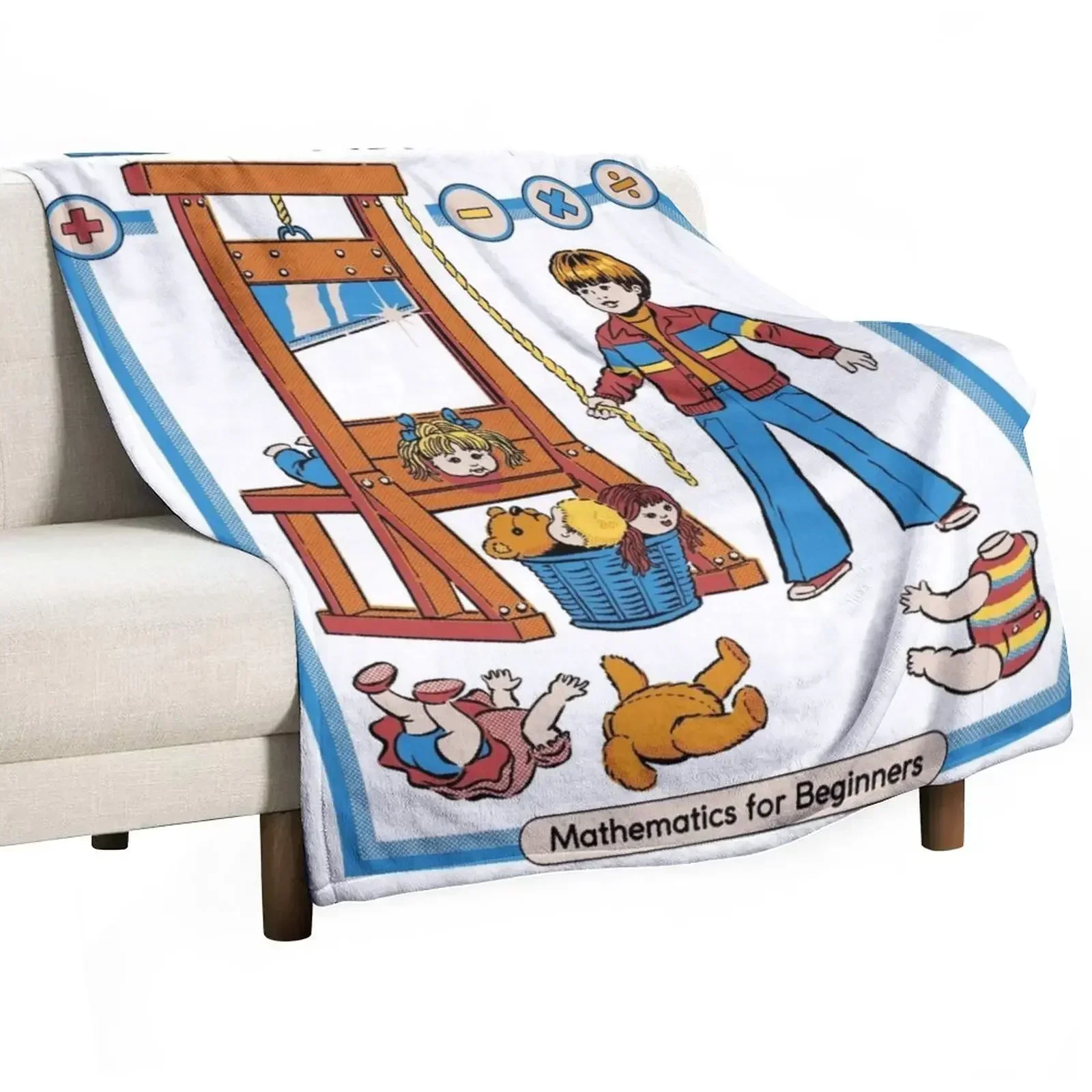 Learn About Subtraction Throw Blanket Beach Furry Blankets