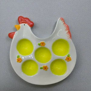 

Держатель для пасхального яйца, керамическая тарелка, поднос для завтрака, домашний декор, художественное украшение для кухни, обеденный стол, дисплей, праздничный подарок