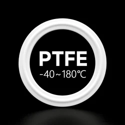5PCS PTFE Sealing Gasket - Sanitary Food Grade Leak-Proof High Purity Tri Clamp Gasket for 19mm Pipe & 219mm OD Beverage/Pharma