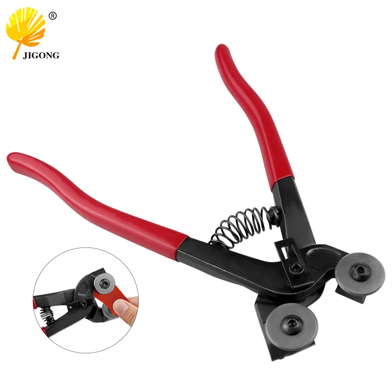 Manual DIY mosaic tile cutting tool 8 inch mosaic round mouth double wheel pliers round mouth pliers flat mouth pliers