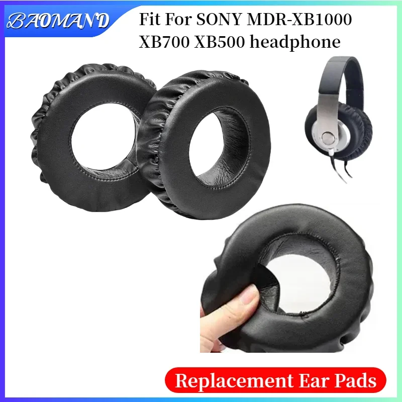 

BAOMAND Protein Leather Earpads Cushions for SONY MDR-XB1000 XB700 XB500 Headphones, Replacement Ear Pads Headset