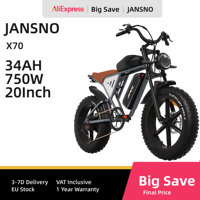 JANSON X70 E-Bike 750w Dual Motor 48V20AH Battery 20 Inch Wide Tire Adult Mountain Electric Bicycle