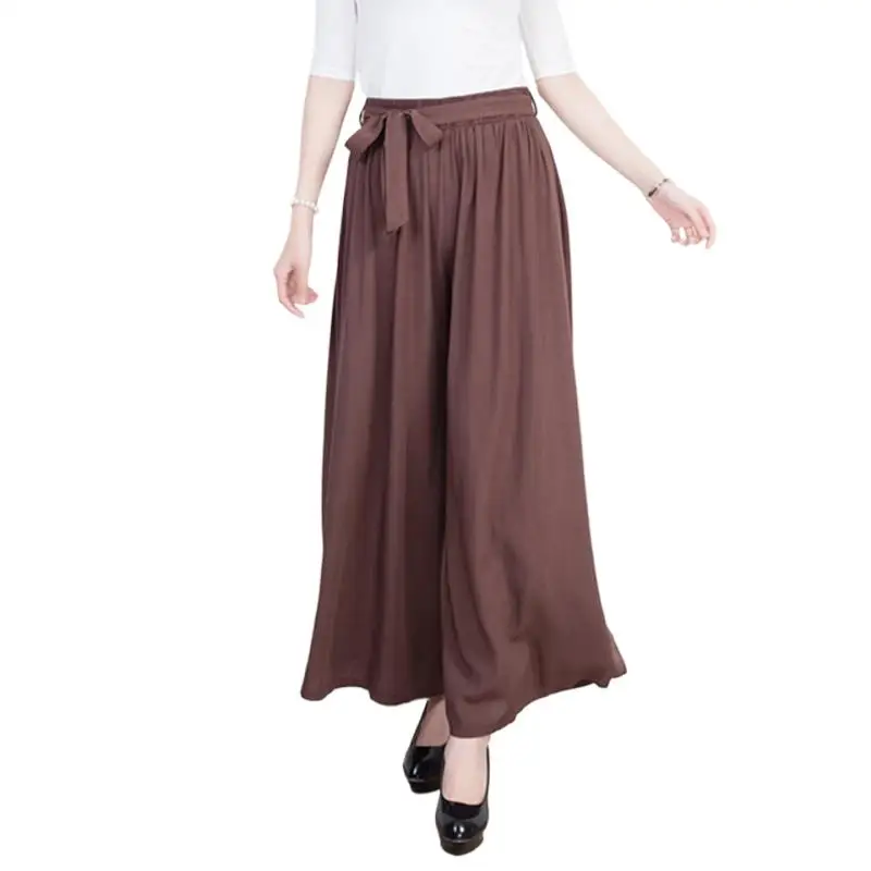 

New 2024 Spring and Summer women wide leg pants, Elastic Waist Sweatpants , Casual cotton linen Trousers