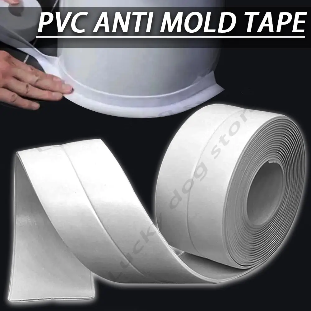 

Caulk Strip PVC Self Adhesive Caulk Tape Sealing Waterproof Silicone Tape for Bathroom Bathtub Kitchen Toilet Windows Moldproof