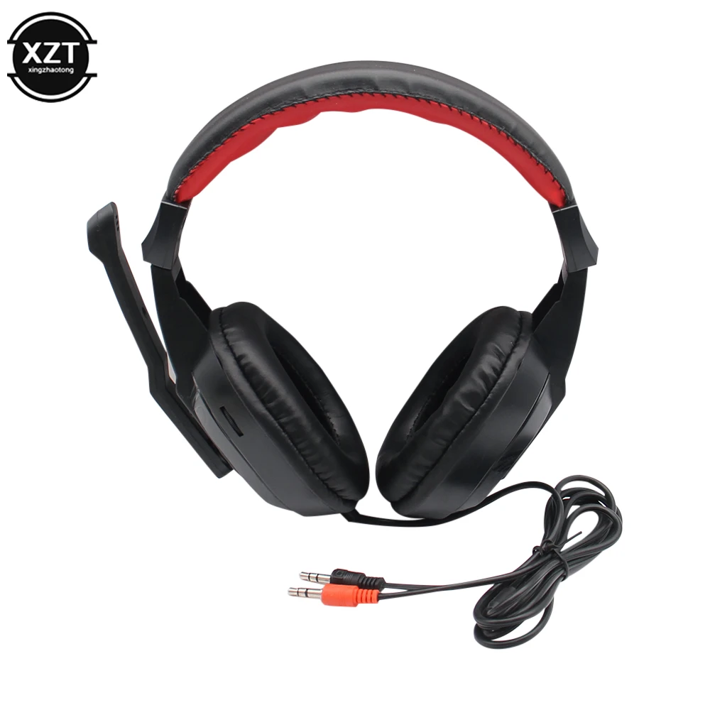 Verstelbare Oortelefoon 3.5Mm Gaming Hoofdtelefoon Stereo Type Computer Pc Gamers Headset Met Microfoons Voor Live Streaming