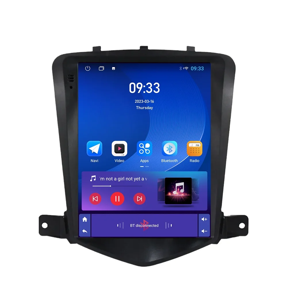 مشغل فيديو للسيارة مقاس 9.7 بوصة لسيارة شيفروليه كروز 2008-2013 نظام تحديد المواقع المدمج في Dsp Carplay شاشة أندرويد وحدة رأس راديو السيارة #1