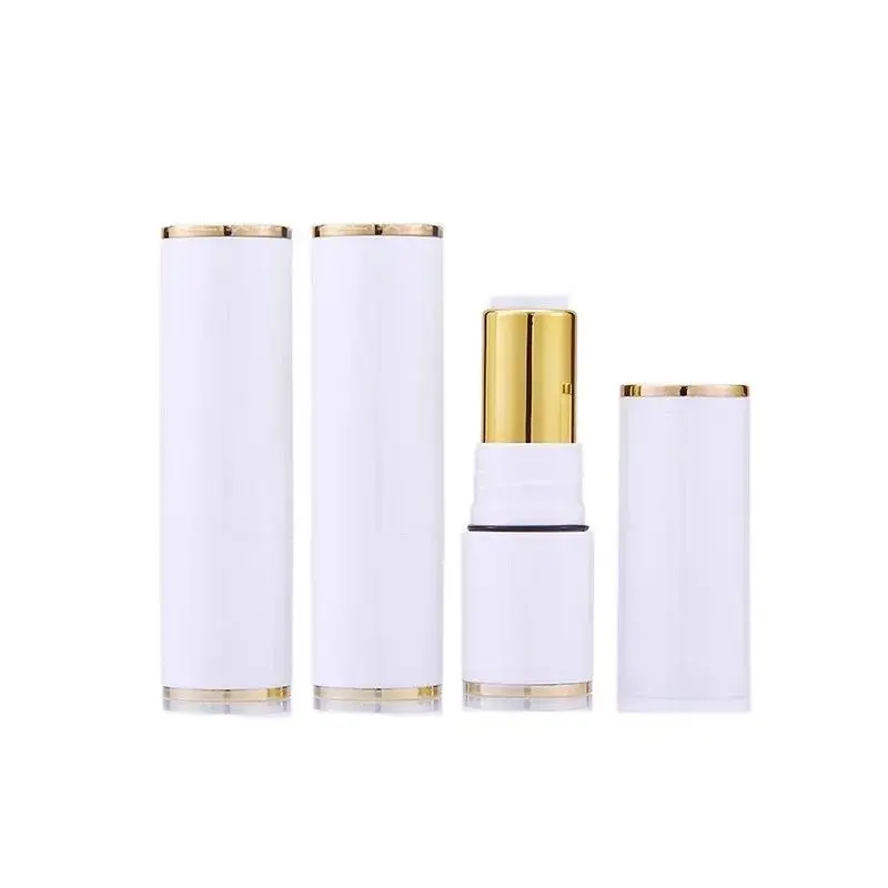 

20pcs 50pcs Lipstick Tube Empty Plastic Refillable Bottle Round White Cosmetic Packaging Containers 12.1mm Lip Balm Tubes