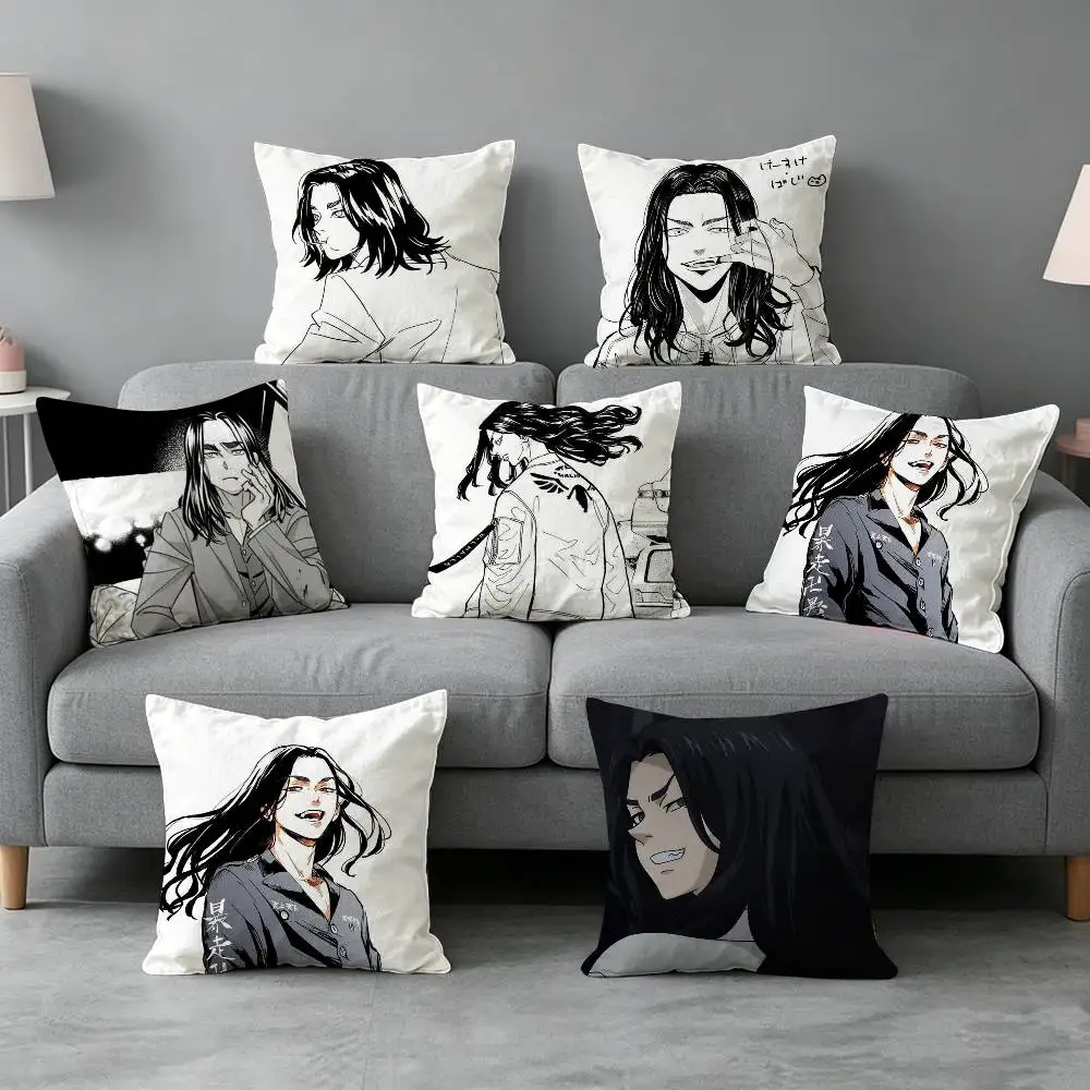 Baji Keisuke T-Tokyo Revengers-s Pillow cover Simple solid color design Surprise For Multiple Bedroom Styles.