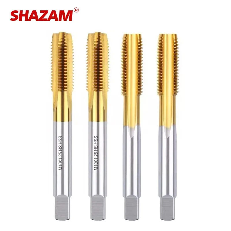 SHAZAM Stainless Steel Tapping Straight Groove Spiral Tap Drill Bit For Fine Thread Machine Tools m12m14m16m18m20