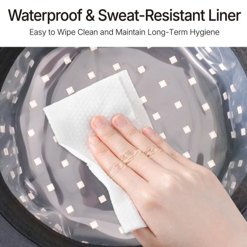 Berretto per terapia con luce rossa a LED Maschera per capelli a matrice di fotoni Ricaricabile Rilassamento Attrezzatura per la cura della testa Fisioterapia Dispositivi di bellezza per uso domestico