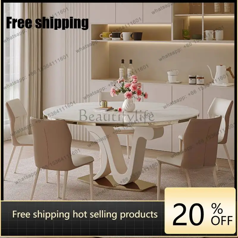 XX.Small Space Dining Tables White Items Italian Expandable Extending Dining Tables Modern Nordic Mesas Comedor Furniture For Ho