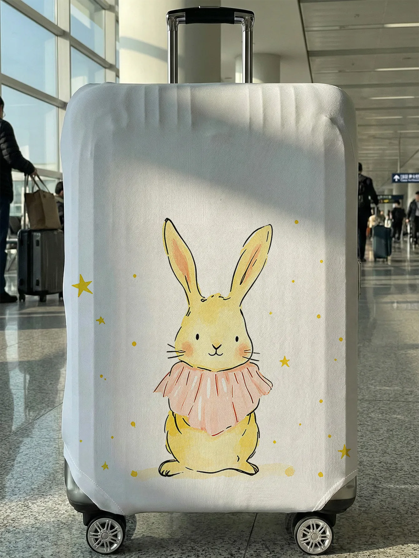 

Yellow Rabbit Star Luggage Protective Cover, suitable for 18-32 inch luggage covers, luggage handle gloves, travel accessories
