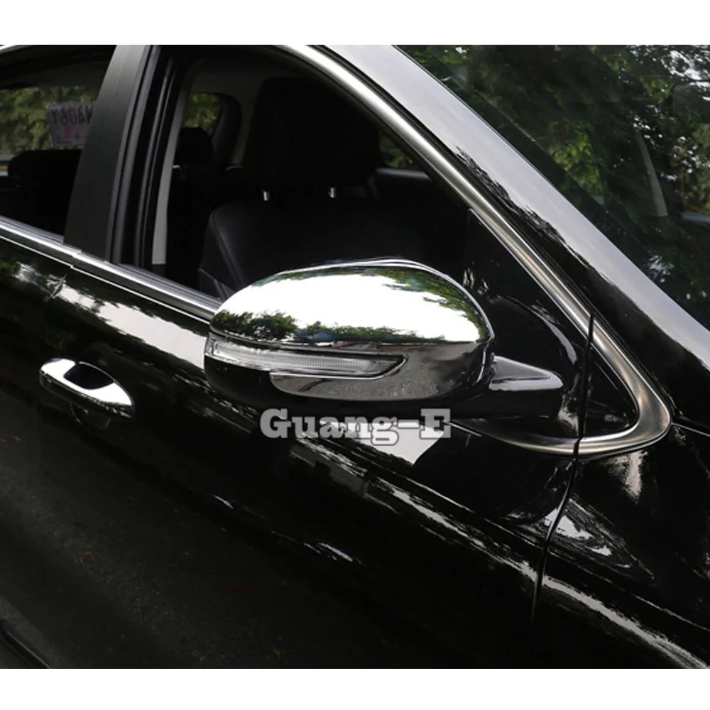 Car ABS Decoration Sticks Rear View Eyebrow Side Glass Mirror Cover Trim Frame 2PCs For Kia Sportage KX5 2016 2017 2018