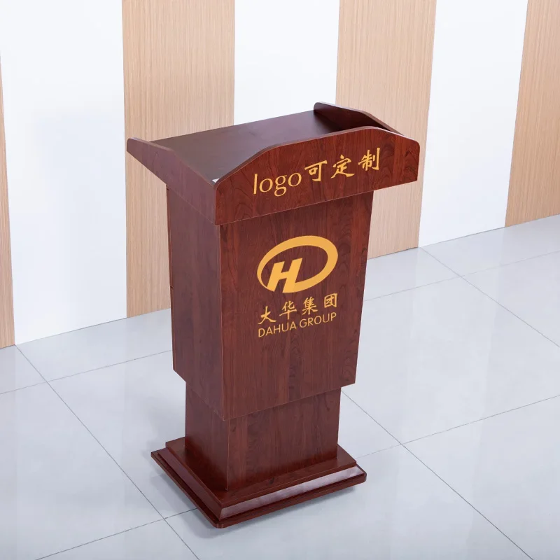 Conference room, mobile lifting lecture table with wheels, speech table, wedding host desk, welcome shopping guide reception des