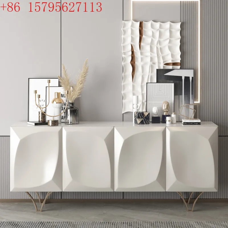 

Huatian Furniture Modern Light Luxury Side Cabinet Creative Designer Dining Side Cabinet Living Room Foyer Locker Decorative