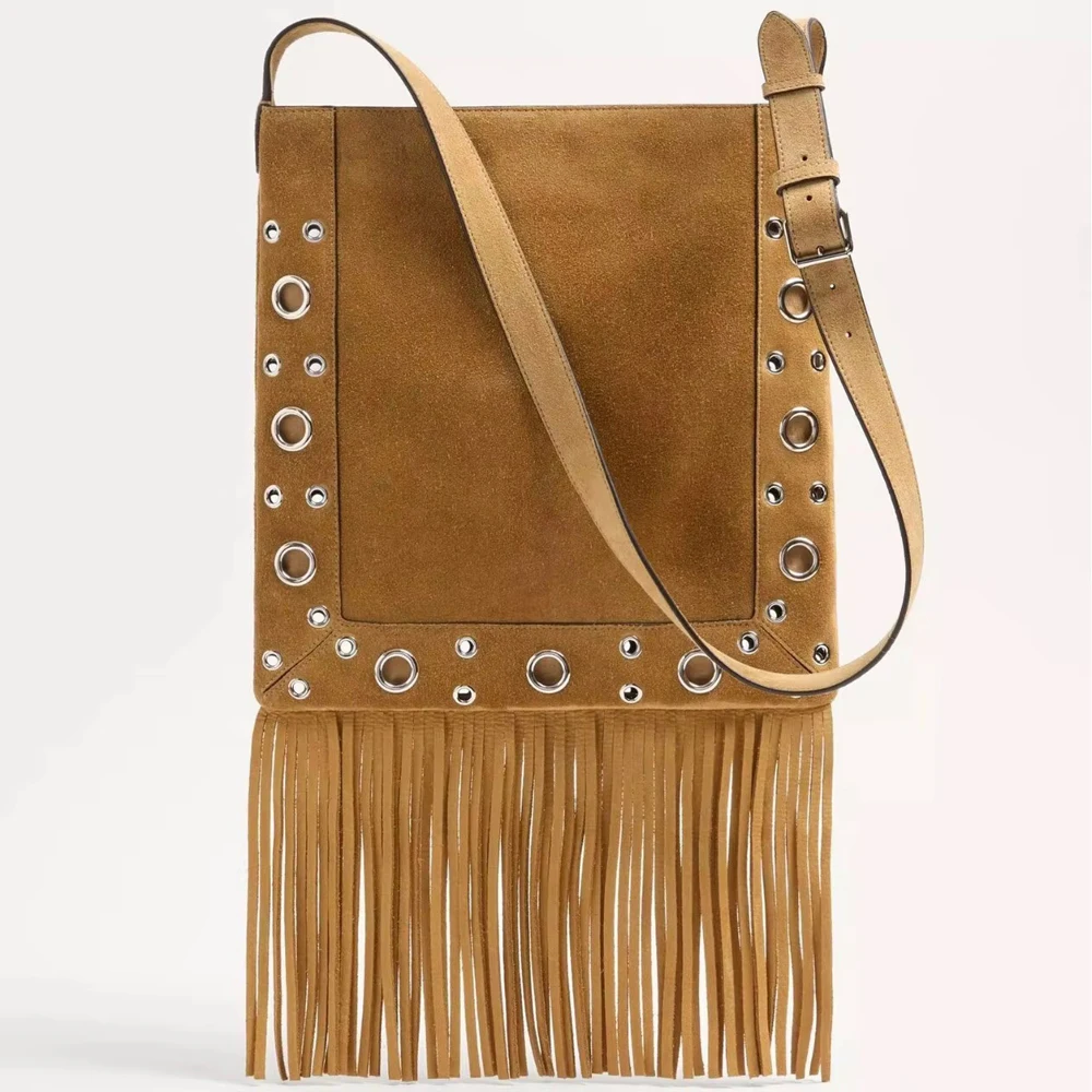 

Дизайнерская женская модная сумка через плечо, винтажные сумки-мессенджеры из искусственной замши для женщин, роскошные дизайнерские сумки, кошельки, новинка с заклепками T