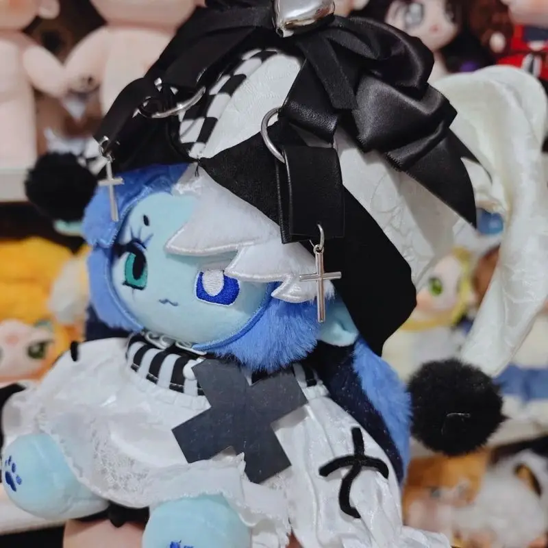 

Black Shadow Milk Cookie Kawaii Cosplay Dress Up 20 Cm Cotton Dolls Toys Game Cookie Run Kingdom Peripherals Soft Plushies Gifts