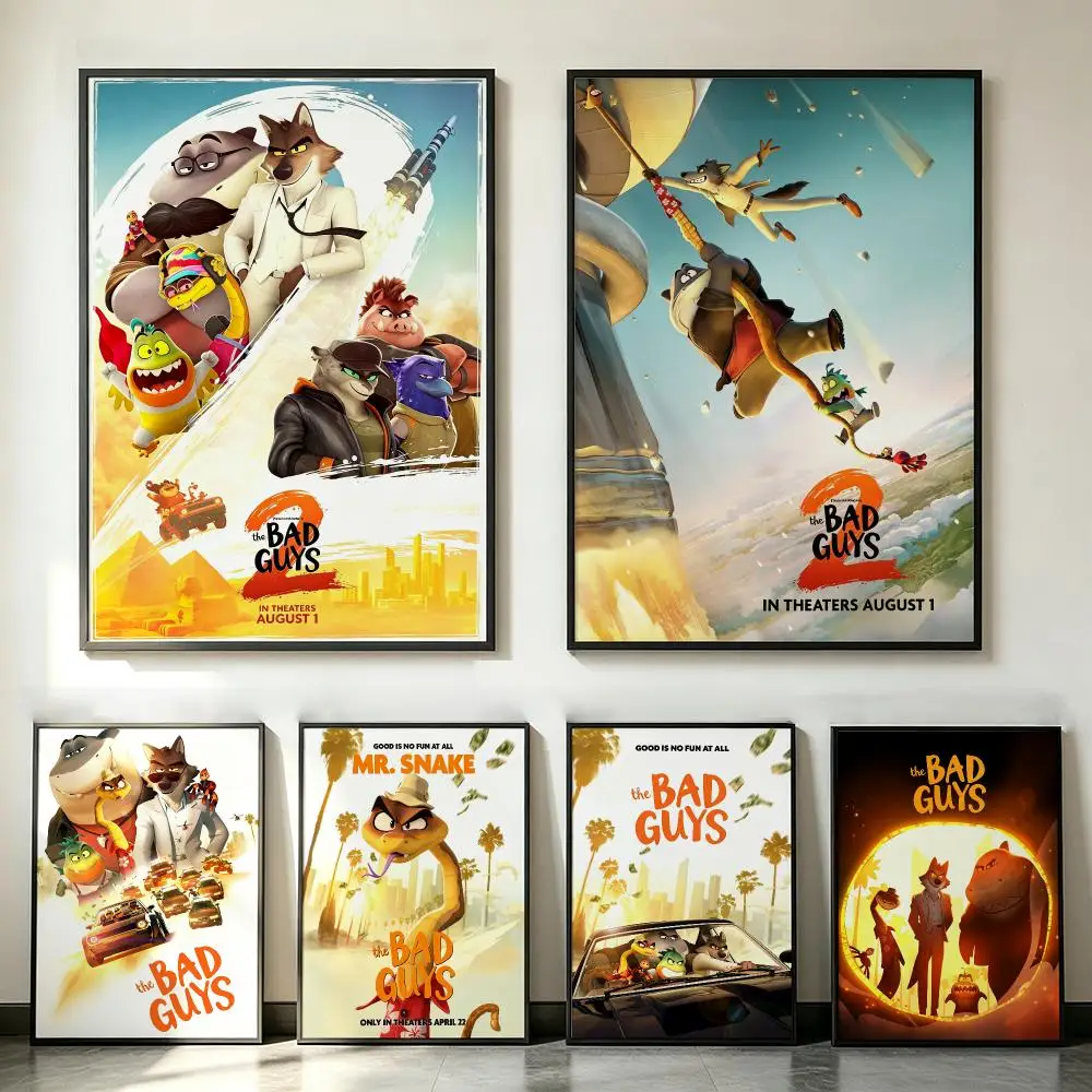 movie The Bad Guys Poster Poster HD Trendy SelfAdhesive Wall Art Print For Living Room Bedroom Dorm Office Home Gift