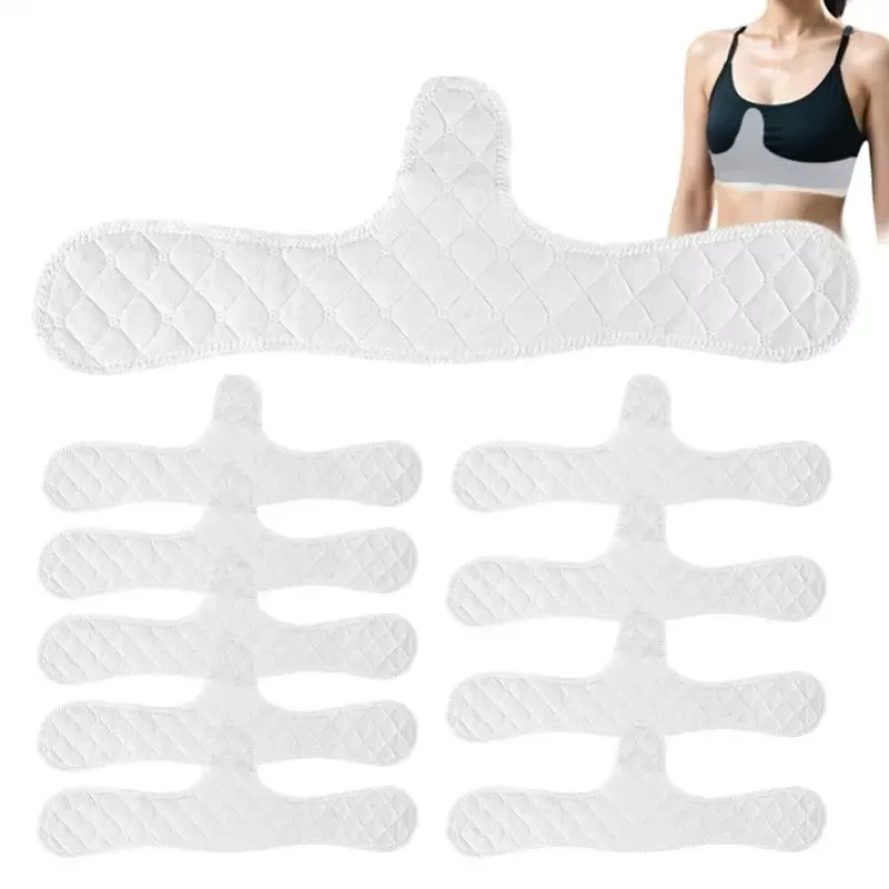 Under Bra Sweat Liners Set Of 5/10 Under Breast Sweat Absorber Women's Lingerie Accessories Breastfeeding Supplies Cooling Bra