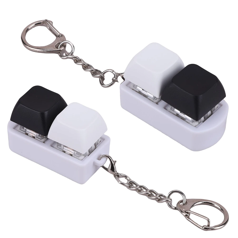 

2 шт., 2 клавиши, механическая клавиатура, тестер оси, колпачки для снятия стресса, игрушка для снятия стресса, успокаивающий палец, кнопка для клавиатуры, офисная игрушка, брелок