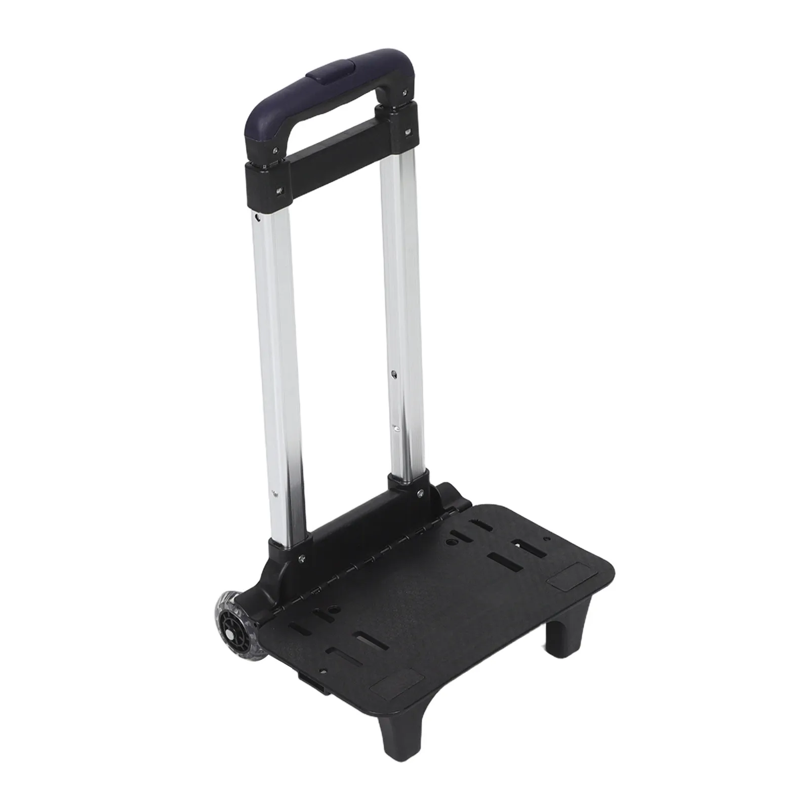 Kids Backpack Trolley with Wheels Adjustable Telescopic Handle Foldable Schoolbag Hand Cart for Travel