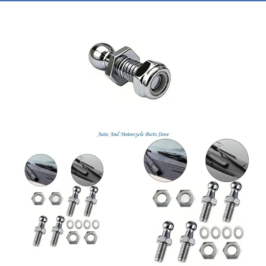 

P9FD 5/16-18 Ball Head Bolts With And Washers Strut Fitting For Car Trunk Hood Gas Spring Adjustment