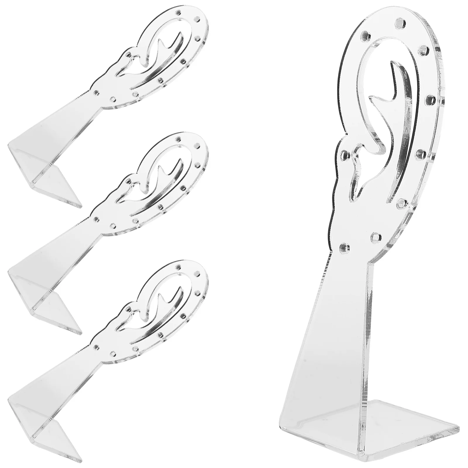

Stud Earring Display Stand Ear-shaped Jewelry Rack Show Stands Acrylic Holder Organizer