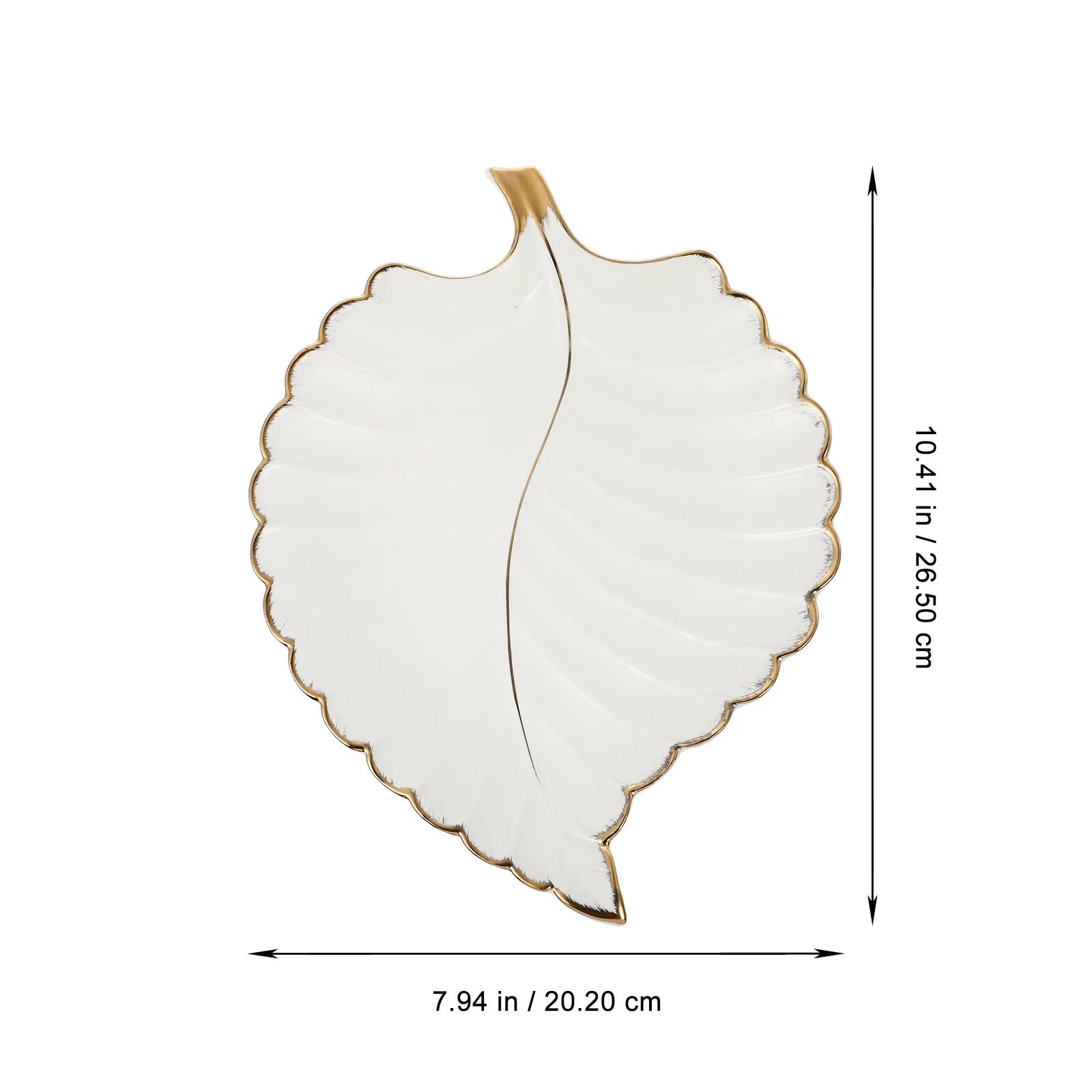 1Pcs Ceramic Leaf Storage Tray Jewelry Organizer Desktop Display Plate for Accessories Storage Jewelry Tray Displaying Plate