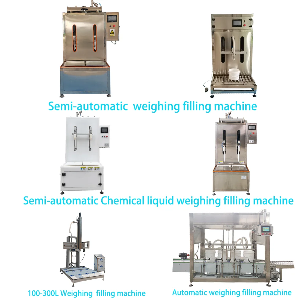 Semi Auto Diaphragm Pumb Load Cell Bleach Liquid Detergent Plastic Bottle 20kg Bucket Weighing And Filling Machine