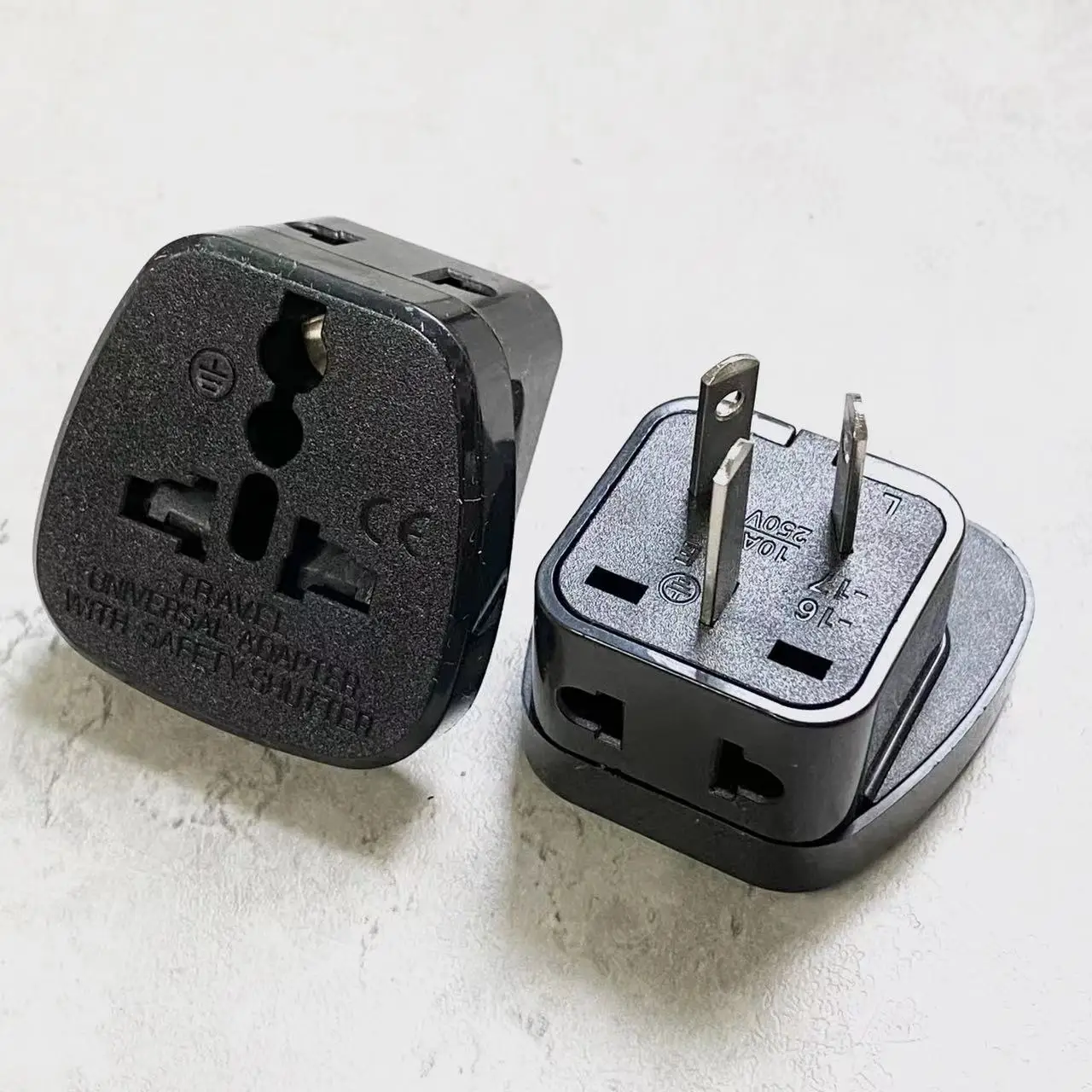 Hot 2 in 1 3 pin Chinese Power Plug Adapter Travel Converter Australia New Zealand UK US EU Wholesale