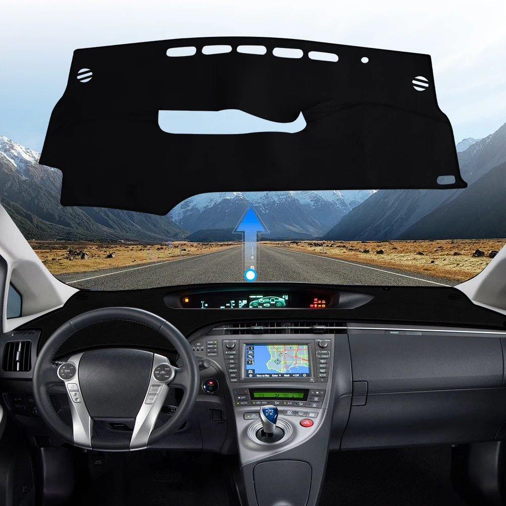 

Для Toyota Prius 2011-2015 автомобильные аксессуары, коврик для приборной панели, солнцезащитный козырек, отражающий свет, нескользящая накладка, сковорода для инструментов