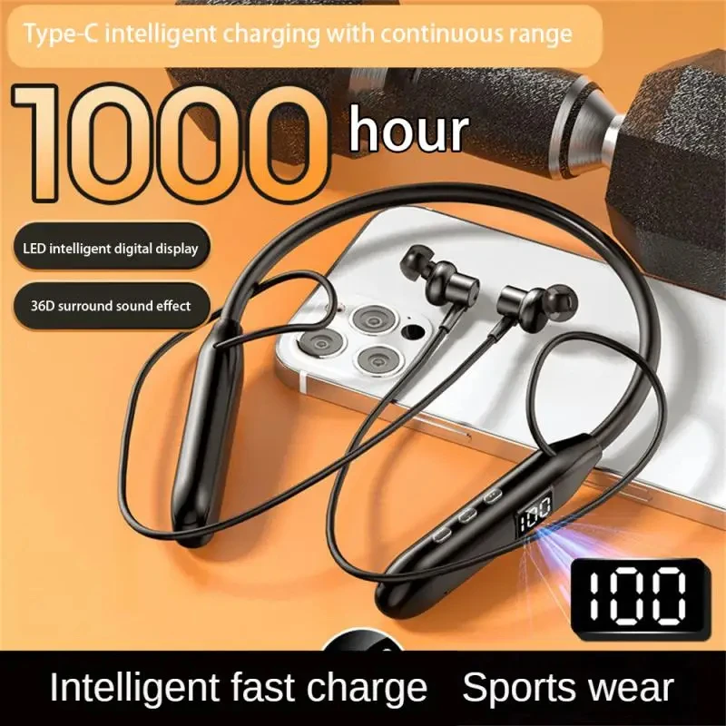 

Wireless Connections Convenient Noise Canceling Headphones Handsfree Intelligent Neckband Headphones Smart Device Stereo Earbuds