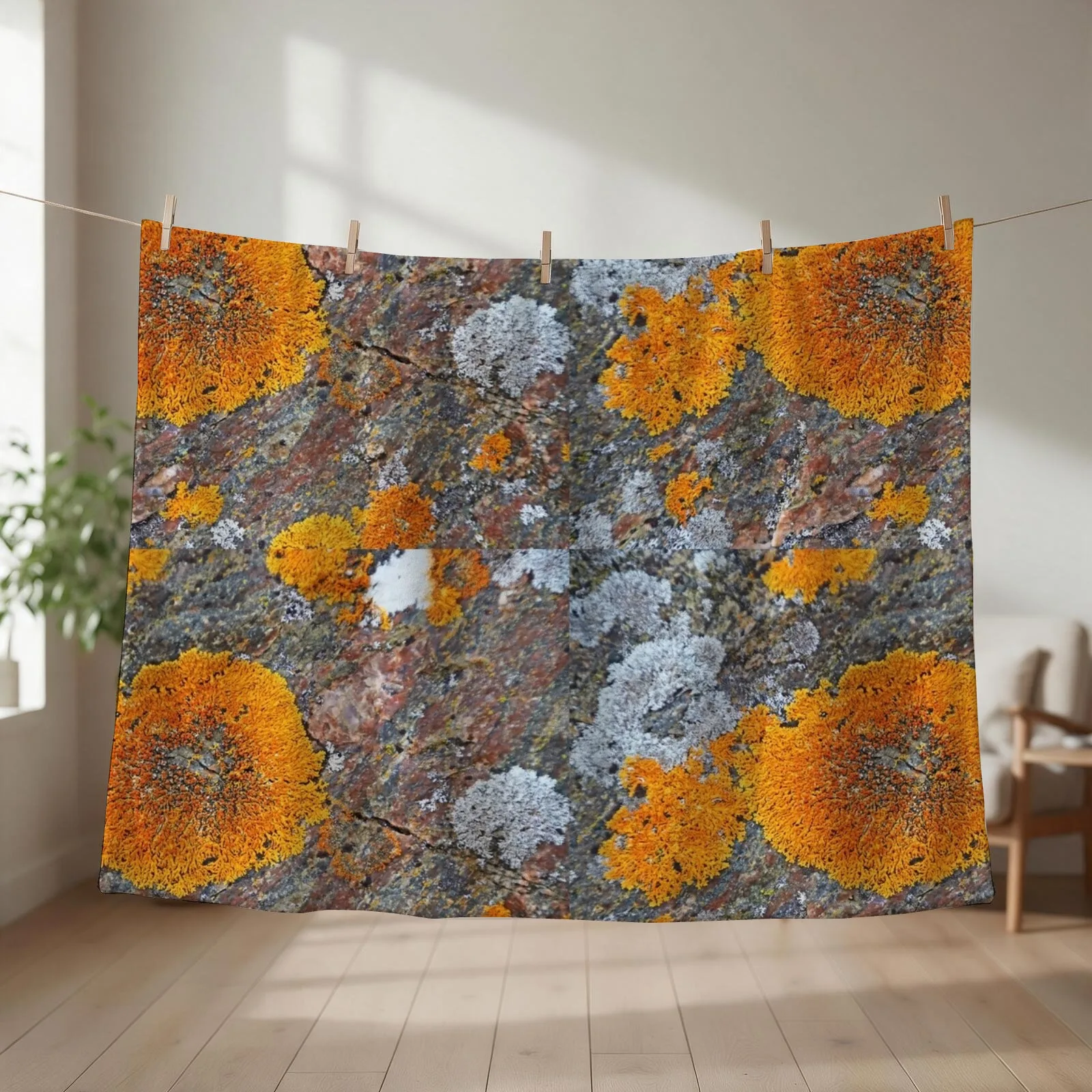 Wreck Island Lichen On Rock Throw Blanket Thermals For Travel funny gift Flannel Fabric christmas decoration Blankets