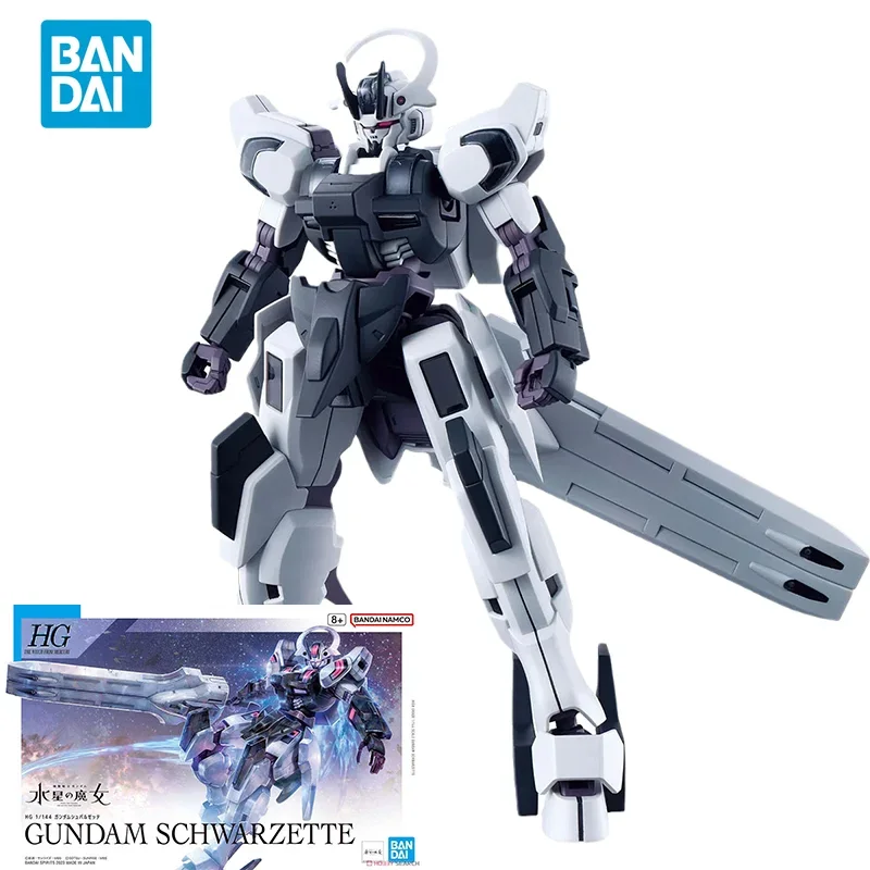 

Bandai Original GUNDAM The Witch From Mercury Anime HG 1/144 GUNDAM SCHWARZETTE Action Figure Toys Gifts for Kids