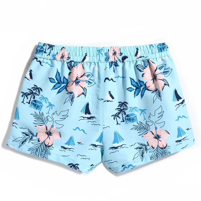 Qikercachg-shorts de praia femininos, sunga boxer casual para praia, secagem rápida, gay